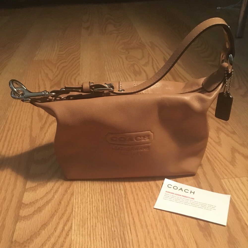 Coach mini leather hobo bag